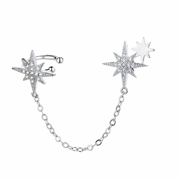 Single Accent Copper Silver Finish Fashion Piercing - Picture 4 of 4